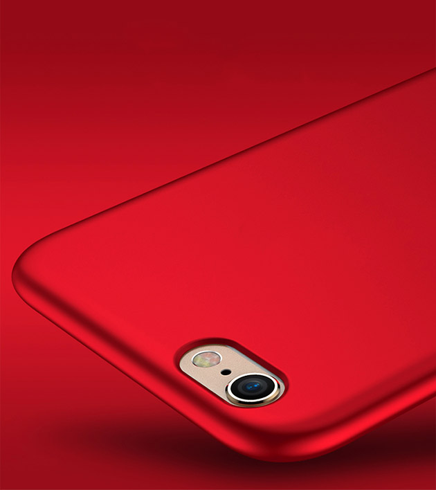 320027 เคส iPhone 7 สีแดง (ไม่โชว์โลโก้)
