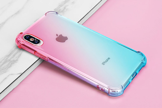 305037 เคส iPhone XS MAX สี ชมพู-ฟ้า
