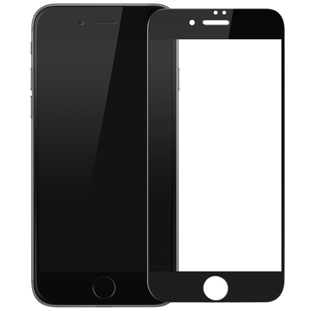 181045 กระจกนิรภัย iPhone 7 หน้าจอสีดำ
