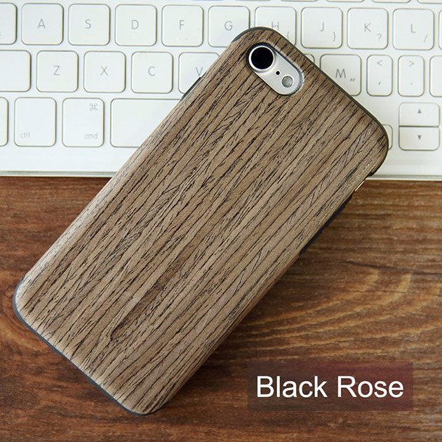 179015 เคสไม้ iPhone 7 สี Black Rose
