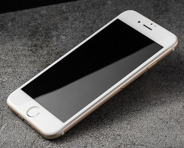 188045 กระจกนิรภัย iPhone 7 ขอบสีขาว
